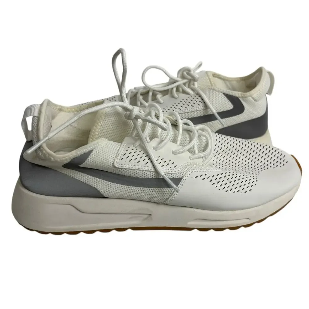 Zara Men's Classic White Sneakers with Gray Detail EU Size 44, US Size 11